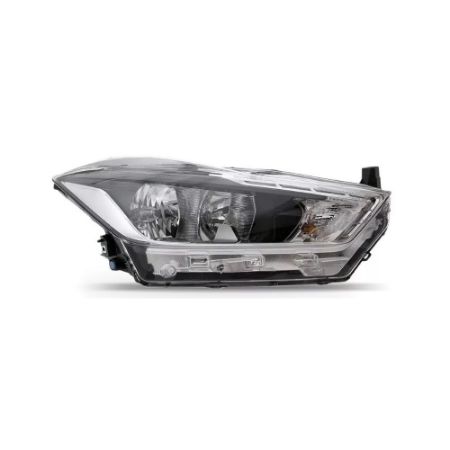Imagem de Farol Principal NISSAN KICKS Lado Direito Regulagem Manual com Led Cromado - RUFATO 26798