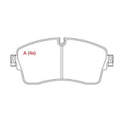 Imagem de Pastilha de Freio Dianteira - WILLTEC PW997