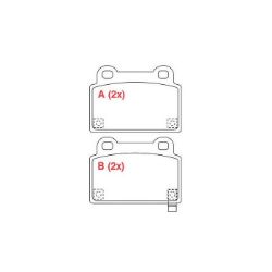 Imagem de Pastilha de Freio Traseira MITSUBISHI LANCER - WILLTEC PW1004