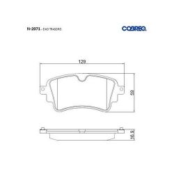 Imagem de Pastilha de Freio Traseira - COBREQ N2071