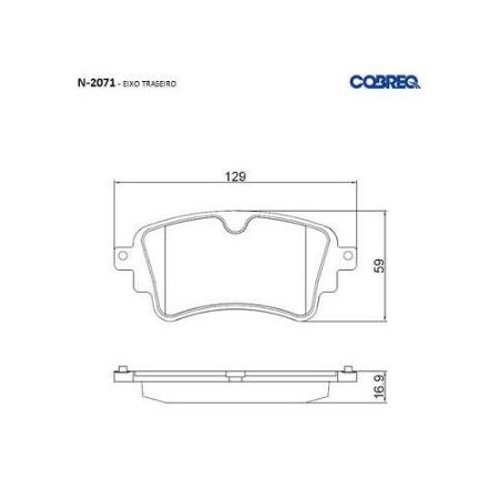 Imagem de Pastilha de Freio Traseira - COBREQ N2071