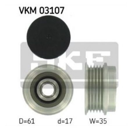 Imagem de Polia do Alternador AUDI A4 - SKF VKM03107A