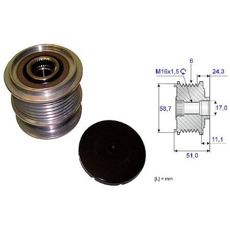 Imagem de Polia do Alternador - SKF VKM05589