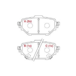 Imagem de Pastilha de Freio Traseira TOYOTA COROLLA - WILLTEC PW1053