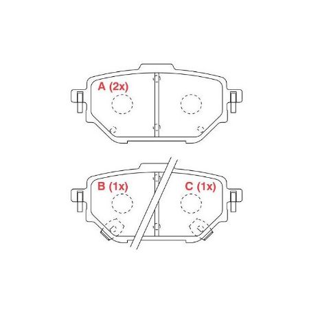 Imagem de Pastilha de Freio Traseira TOYOTA COROLLA - WILLTEC PW1053