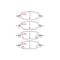 Imagem de Pastilha de Freio Traseira HONDA CRV - WILLTEC PW1046
