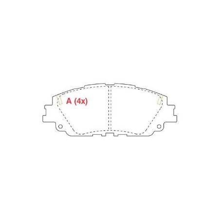 Imagem de Pastilha de Freio Dianteira TOYOTA CAMRY /RAV4 - WILLTEC PW1047