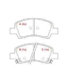 Imagem de Pastilha de Freio Dianteira HYUNDAI HB20 - WILLTEC PW1055
