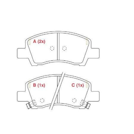Imagem de Pastilha de Freio Dianteira HYUNDAI HB20 - WILLTEC PW1055