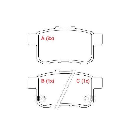 Imagem de Pastilha de Freio Traseira HONDA ACCORD Cerâmica - WILLTEC FP166