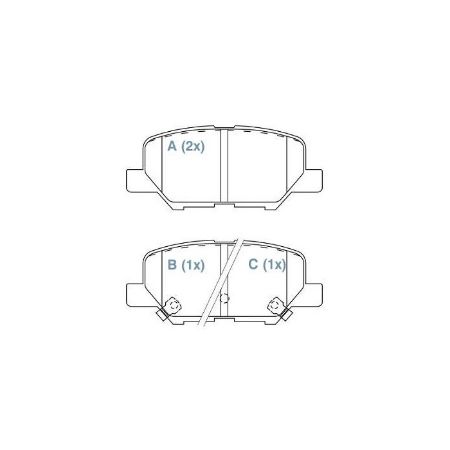 Imagem de Pastilha de Freio Traseira MITSUBISHI ASX/OUTLANDER Cerâmica - WILLTEC FP226