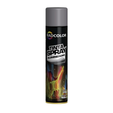 Imagem de Tinta Spray Cinza Placa 400ml/240g - RADNAQ RC210906