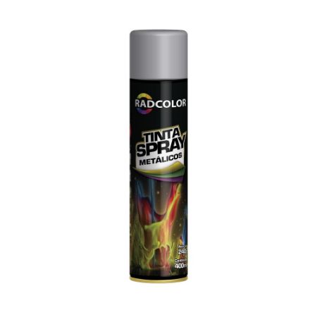 Imagem de Tinta Spray Prata 400ml/250g (Metalica) - RADNAQ RC211906