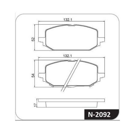 Imagem de Pastilha de Freio Dianteira CHEVROLET - GM ONIX - COBREQ N2092