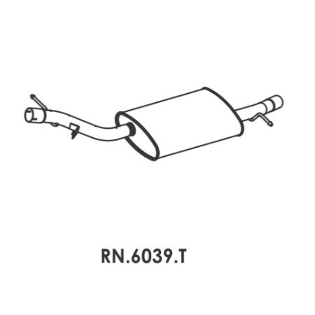 Imagem de Escapamento Silencioso Traseiro RENAULT DUSTER /OROCH - MASTRA RN6039T