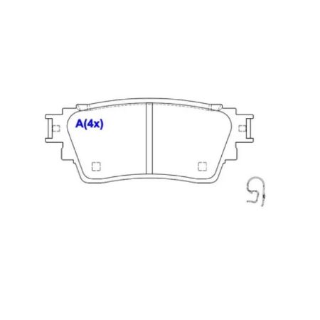 Imagem de Pastilha de Freio Traseira MITSUBISHI ECLIPSE CROSS/OUTLANDER - SYL SYL3310