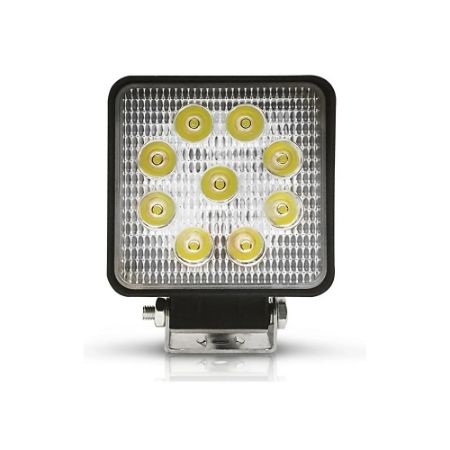 Imagem de Farol Auxiliar Universal Unitário Quadrado 9 Leds 27W - SUNS ACESSORIOS FLU527MD