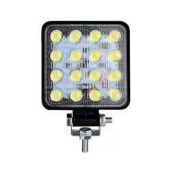 Imagem de Farol Auxiliar Universal Unitário Quadrado 16 Leds 48W - SUNS ACESSORIOS RS848