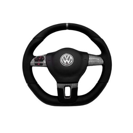 Imagem de Volante de Direção Led Aço Escuro Modelo Jetta - GUIA ACESSORIOS GAA00649