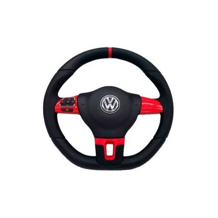 Imagem de Volante de Direção Modelo Jetta Led Vermelho Ferrari - GUIA ACESSORIOS GAA00619