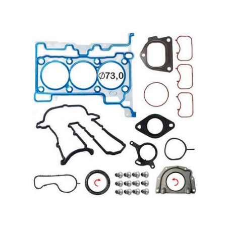 Imagem de Jogo de Juntas do Motor FORD KA Metal com Retentor Com Flange do Virabrequim - BASTOS JUNTAS 131090MLRF