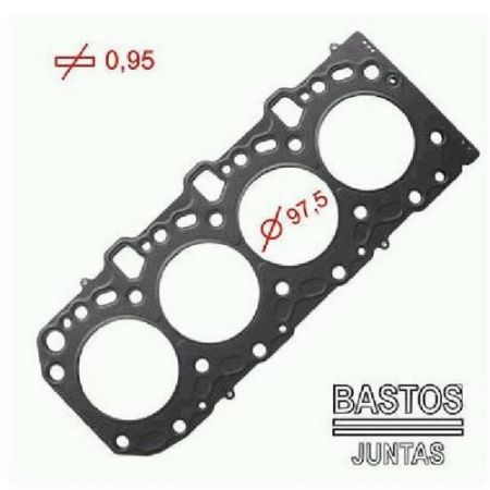 Imagem de Junta do Cabeçote (0.95mm) TOYOTA HILUX /LAND CRUISER Metal - BASTOS JUNTAS 1515157ML3