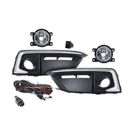 Imagem de Kit Farol de Milha HONDA CIVIC com Moldura Preta Cromada - SHOCKLIGHT SL112210