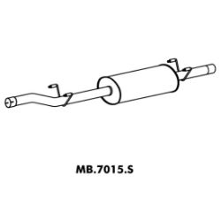 Imagem de Escapamento Silencioso Intermediário MERCEDES BENZ SPRINTER - MASTRA MB7015S