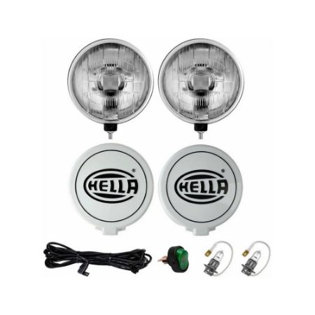 Imagem de Kit Farol Auxiliar Hella Lente Cristal - HELLA 1F4005750952