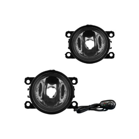 Imagem de Kit Farol Auxiliar RENAULT KWID Botão Universal sem Moldura - SUITS STS910RN