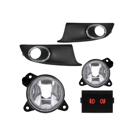 Imagem de Kit Farol Auxiliar VOLKSWAGEN FOX /SPACE FOX com Aro Cromado - SUITS STS009VW