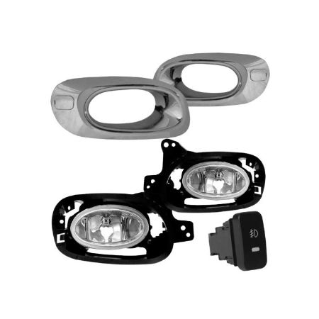 Imagem de Kit Farol de Neblina HONDA FIT com Moldura Cromado - SUITS STS216HD