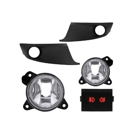 Imagem de Kit Farol Auxiliar VOLKSWAGEN FOX /SPACE FOX com Aro Preto - SUITS STS008VW