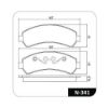 Imagem de Pastilha de Freio Dianteira CHEVROLET - GM BLAZER/S10 - COBREQ N341