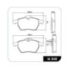 Imagem de Pastilha de Freio Dianteira CHEVROLET - GM CALIBRA/VECTRA Sistema Ate Teves - COBREQ N348