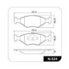 Imagem de Pastilha de Freio Dianteira Sistema ATE - COBREQ N524