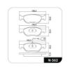 Imagem de Pastilha de Freio Dianteira - COBREQ N562