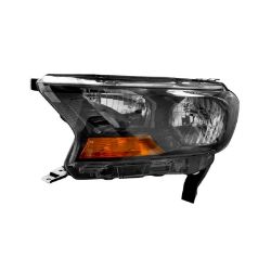 Imagem de Farol Principal FORD RANGER Lado Direito Regulagem Elétrica Máscara Negra Pisca Âmbar - RUFATO 29196