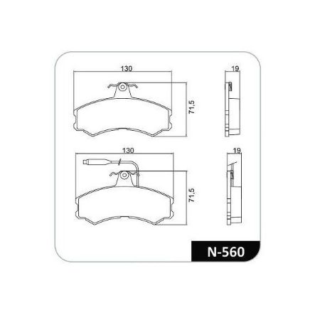 Imagem de Pastilha de Freio Dianteira FIAT DUCATO - COBREQ N560