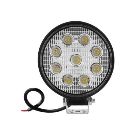 Imagem de Farol Auxiliar Universal Unitário Redondo 9 Leds 27W - SUITS SLW627M