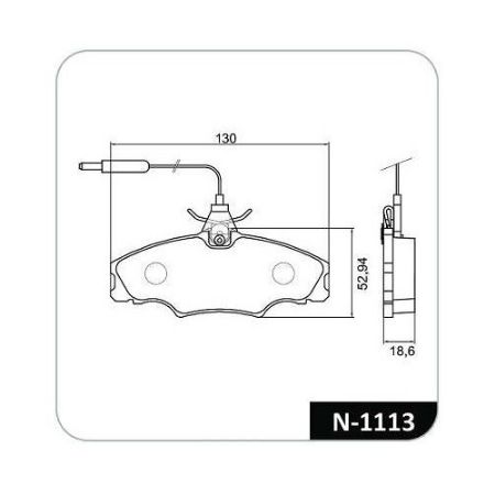 Imagem de Pastilha de Freio Dianteira PEUGEOT 406 - COBREQ N1113