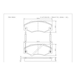 Imagem de Pastilha de Freio Dianteira RENAULT NEVADA /RENAULT 21 - COBREQ N427