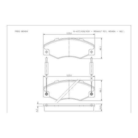 Imagem de Pastilha de Freio Dianteira RENAULT NEVADA /RENAULT 21 - COBREQ N427