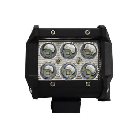 Imagem de Farol de Milha Super Led Barra Preto 6 Leds 18w Quadrado - ELETRICWAY TG0802009