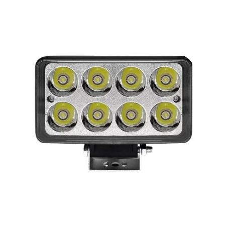 Imagem de Farol de Milha Unitário Retangular 4 8 Leds 24w - ELETRICWAY TG0802013