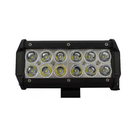 Imagem de Farol de Milha Super Led Barra Preto 12 Leds 72w - ELETRICWAY TG0802010