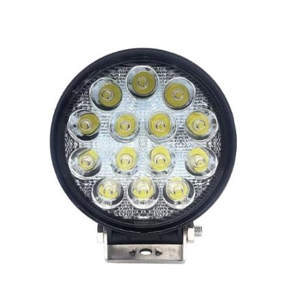 Imagem de Farol de Milha Unitário Redondo 12/24W 42w 14 Leds 6000k - IMPORT FG2242W2272