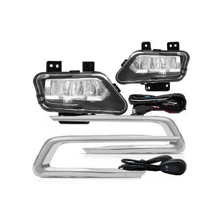 Imagem de Kit Farol de Milha FIAT TORO com Moldura - SUNS ACESSORIOS FGS0152FT