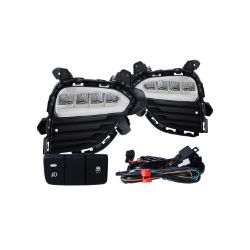 Imagem de Kit Farol de Milha HYUNDAI CRETA com Moldura com Drl - SUNS ACESSORIOS FGS1303HY