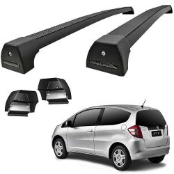 Imagem de Rack de Teto HONDA FIT Alumínio Preto - LONG LIFE PHF